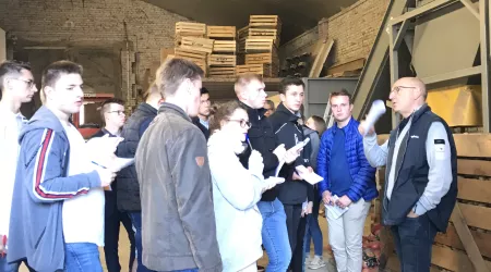 Visite de l’entreprise agricole de M. Poncelet avec les étudiants de 1ère année de BTSA ACSE 