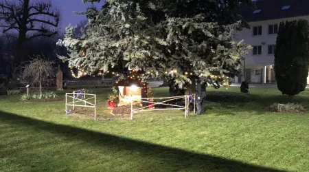 Installation de la crèche...