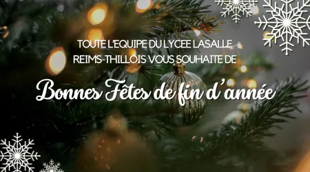 BONNES FETES DE FIN D'ANNEE
