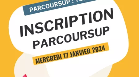 Inscription Parcoursup : Top départ !