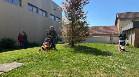 Les élèves de 2nde pro NJPF en TP