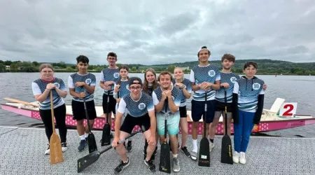Compétition de Dragon Boat dans le cadre de l'option sport