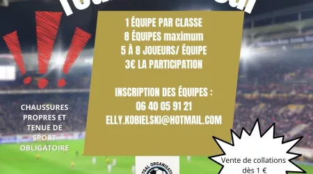 Tournoi Futsal au profit du Téléthon : Inscrivez-vous !