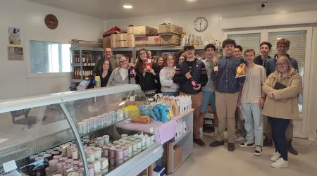 🐄 Visites avec les élèves de 2nde GT : ferme laitière, fromagerie et élevage de moutons