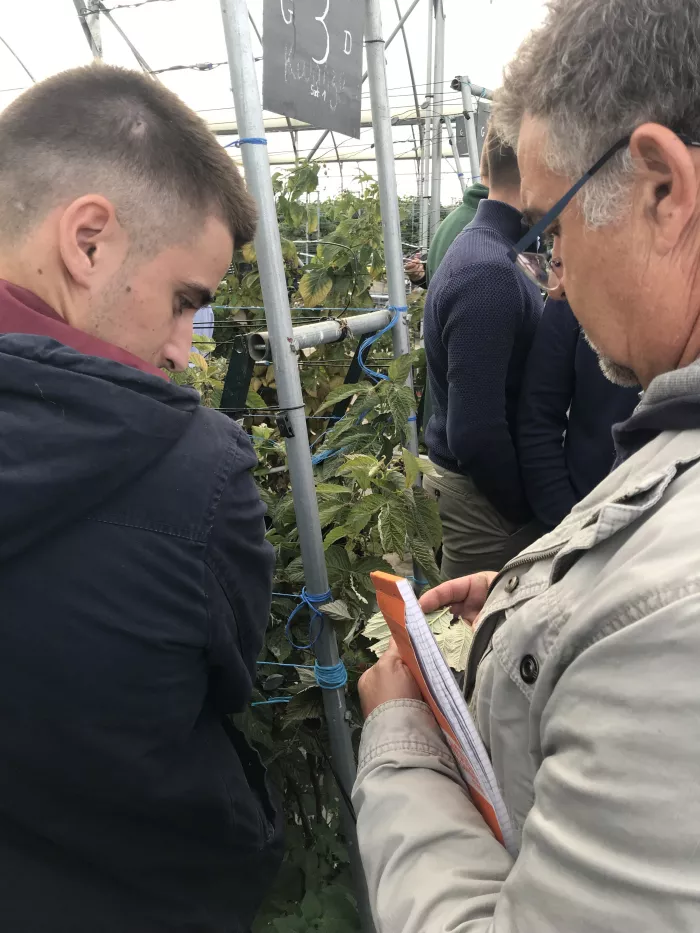 Les étudiants en 2ème année de BTSA ACSE visitent l’exploitation de M. Demoury