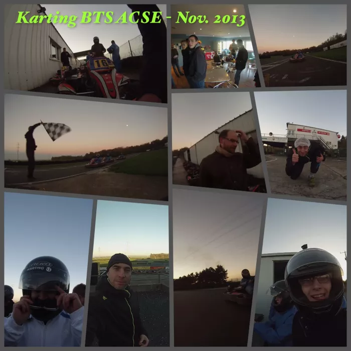 Les étudiants sur la piste...