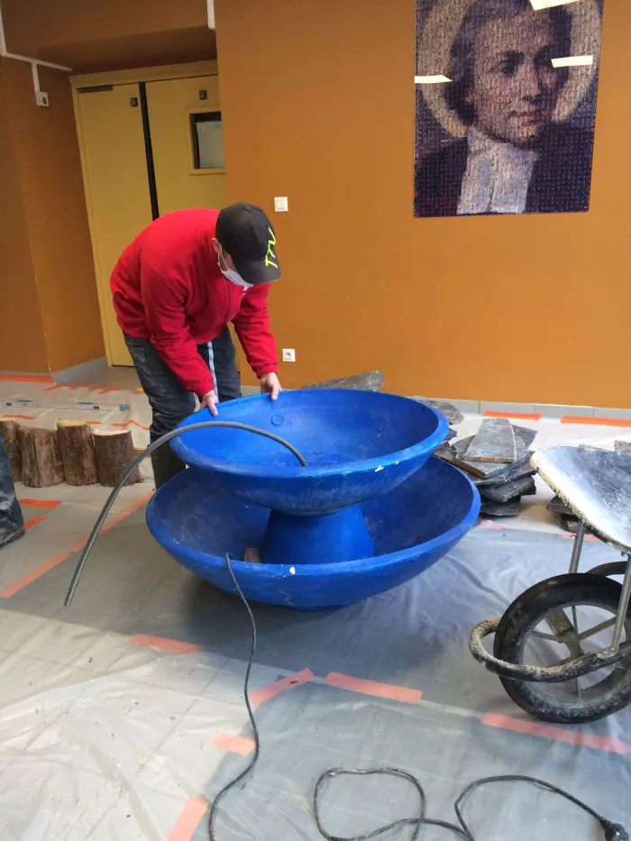 Création d'un aménagement par les élèves de 1ère pro. Aménagements Paysagers