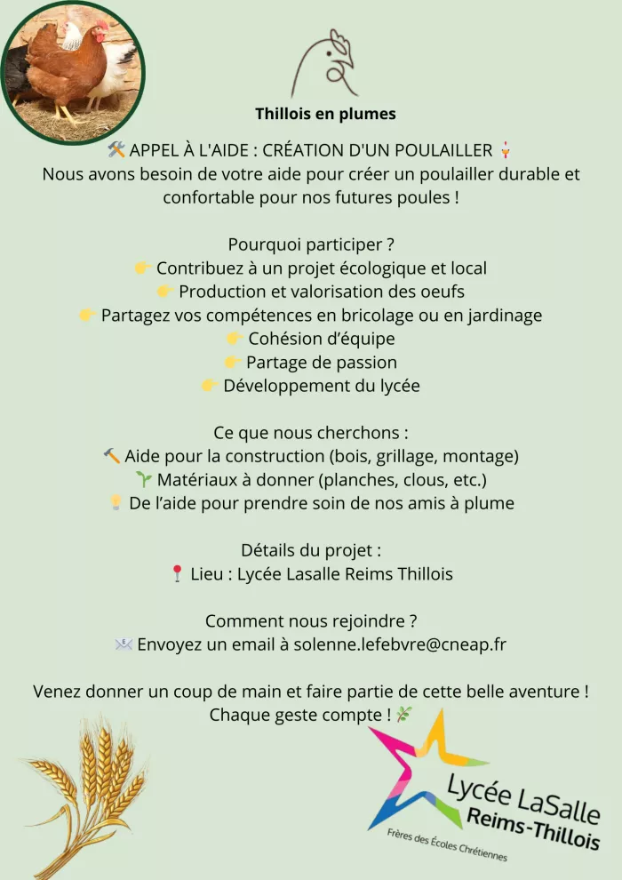 Un beau projet des 2nde GT : Thillois en plumes