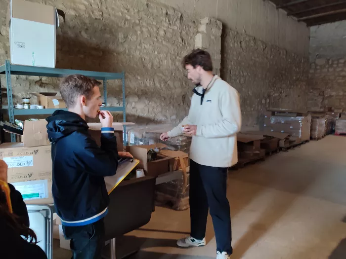 Visite d'une ferme avec les élèves de 1ère STAV