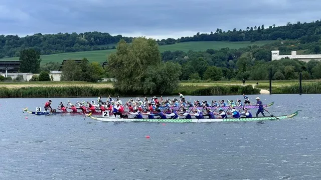 Compétition de Dragon Boat dans le cadre de l'option sport