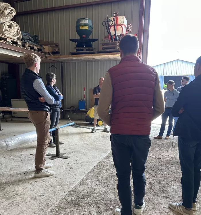 Visite de la ferme l'Astucier avec les BTS ACSE 2
