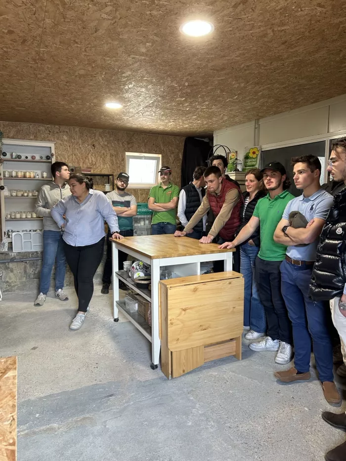 Visite de la ferme l'Astucier avec les BTS ACSE 2